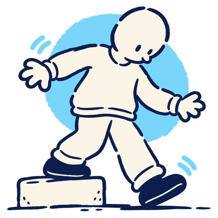 Illustration for the level First step